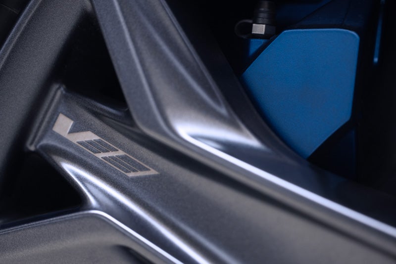 Close-up of the 2026 OPTIQ-V Brembo Performance Front Brakes | Spearfish Cadillac in Spearfish SD