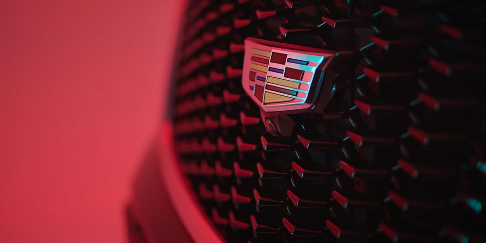 cadillac logo on grill